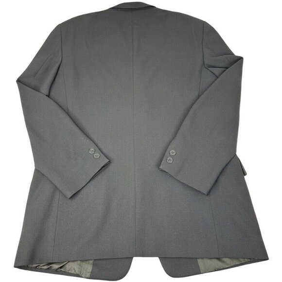 Kenneth Cole Men’s Black Minimalist Three Button Business Career Blazer C44 - Picture 4 of 12